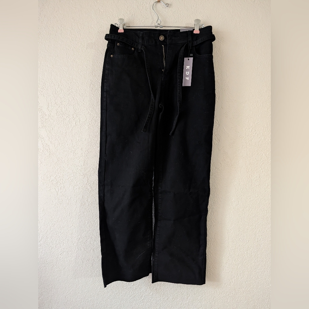 Black Jeans W/Belt (0067)